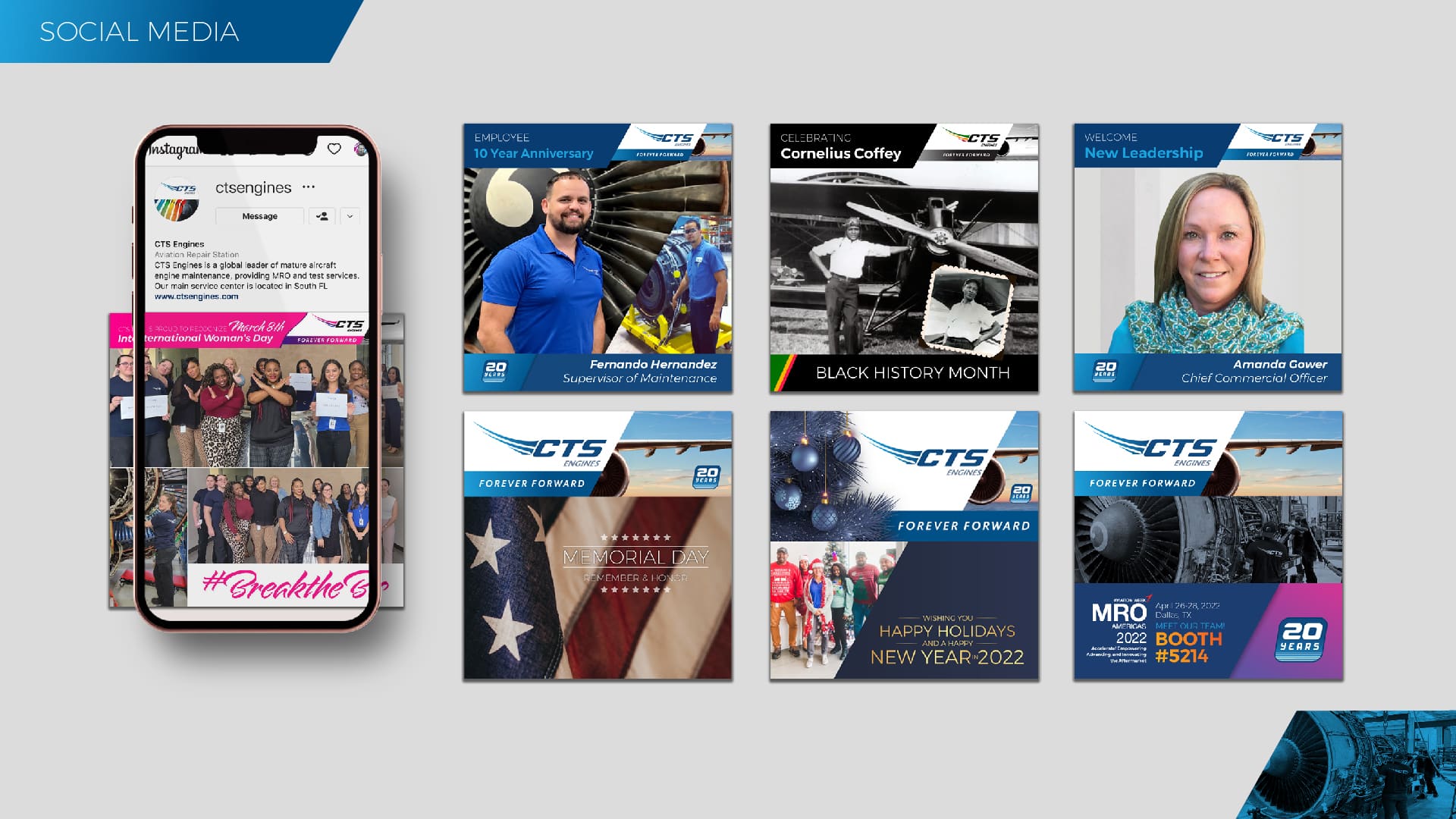 CTS Engines social media design system