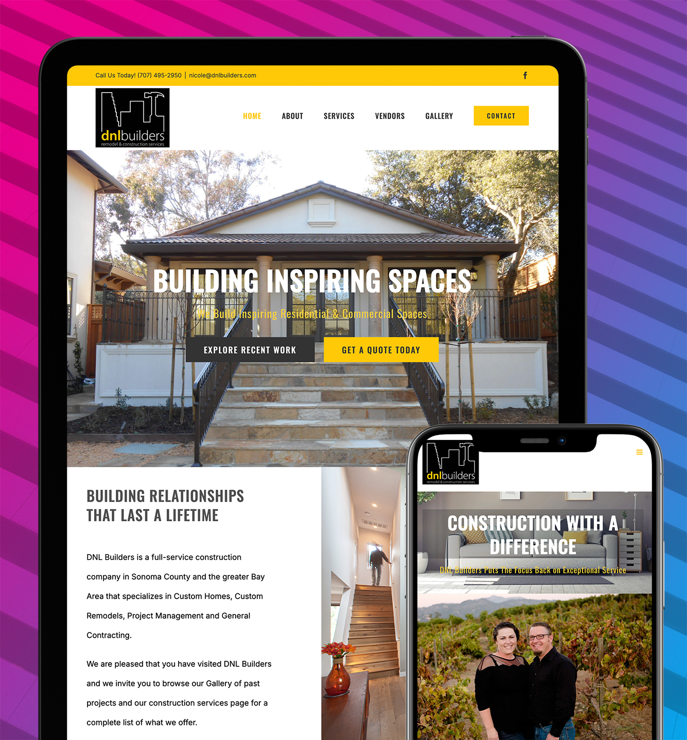 DNL Builders Website Design / Home Services