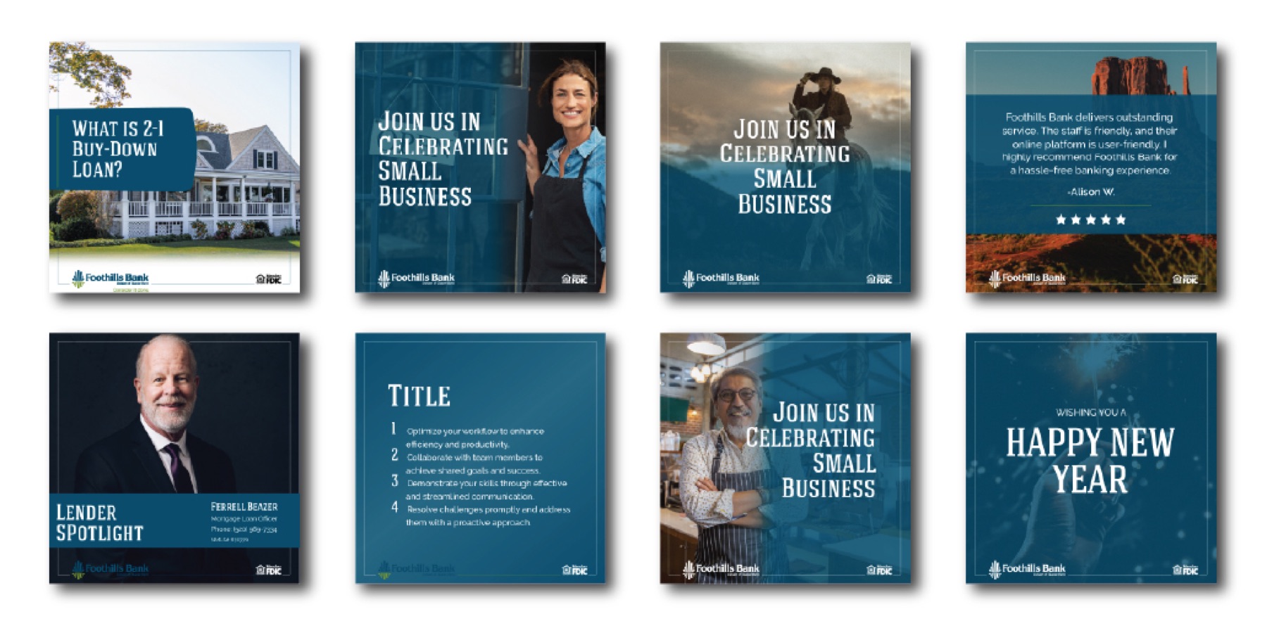 Foothills Bank collateral sample