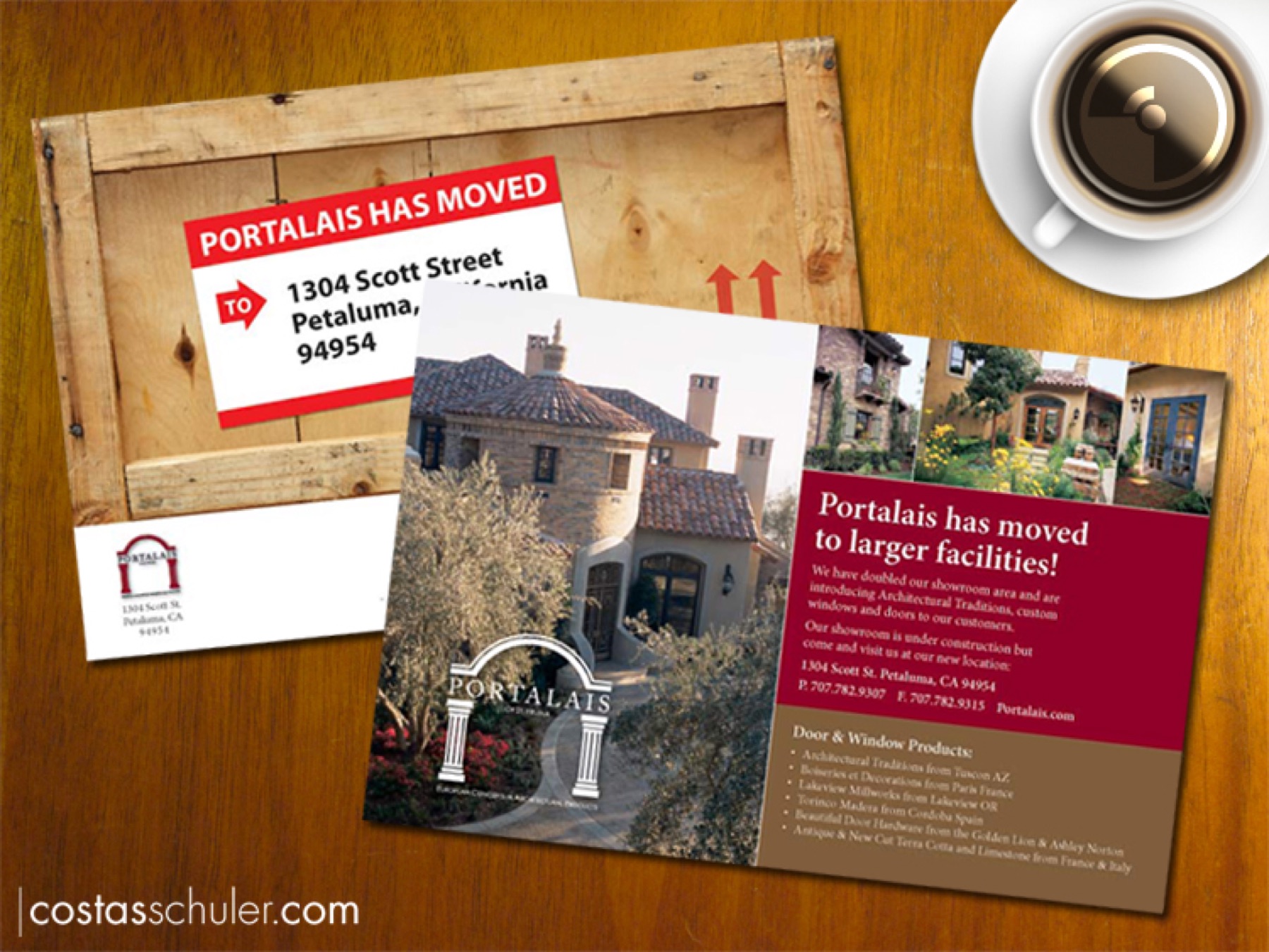 Portalais moving flyer design