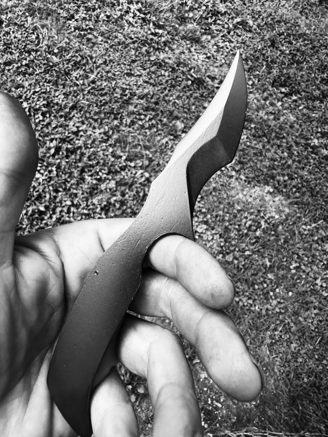 Scalpel prototype held in hand outdoors Scalpel prototype held in hand outdoors