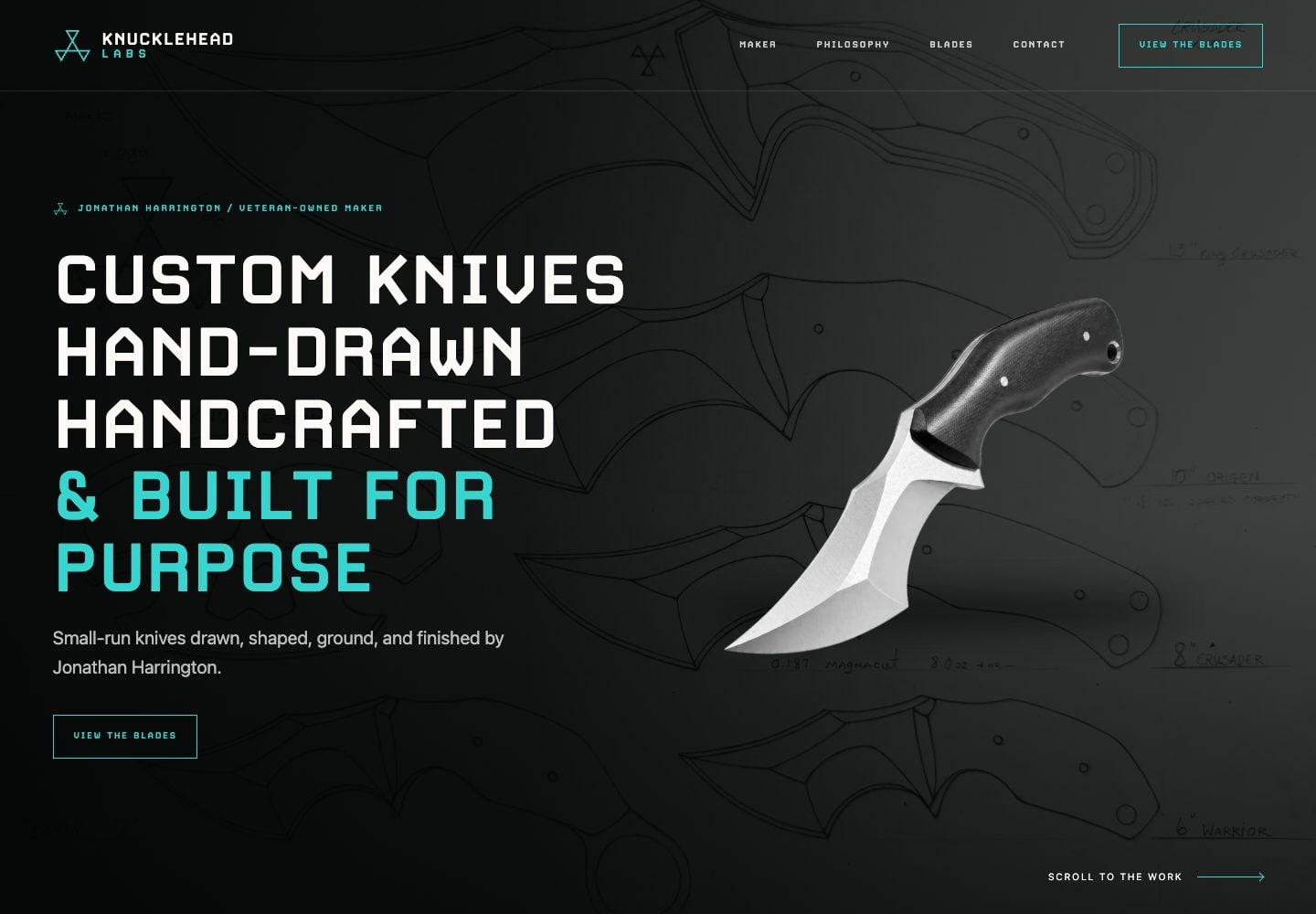 Knucklehead Labs — website and project preview