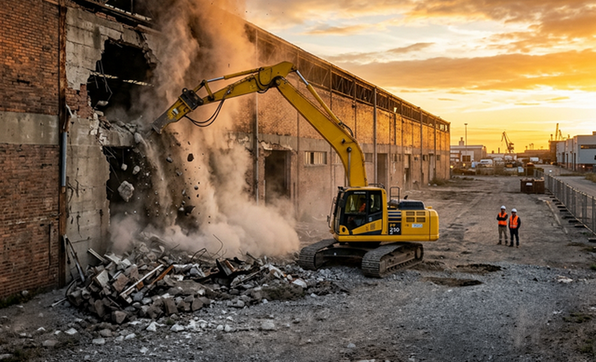 Demolition contractor service page visual