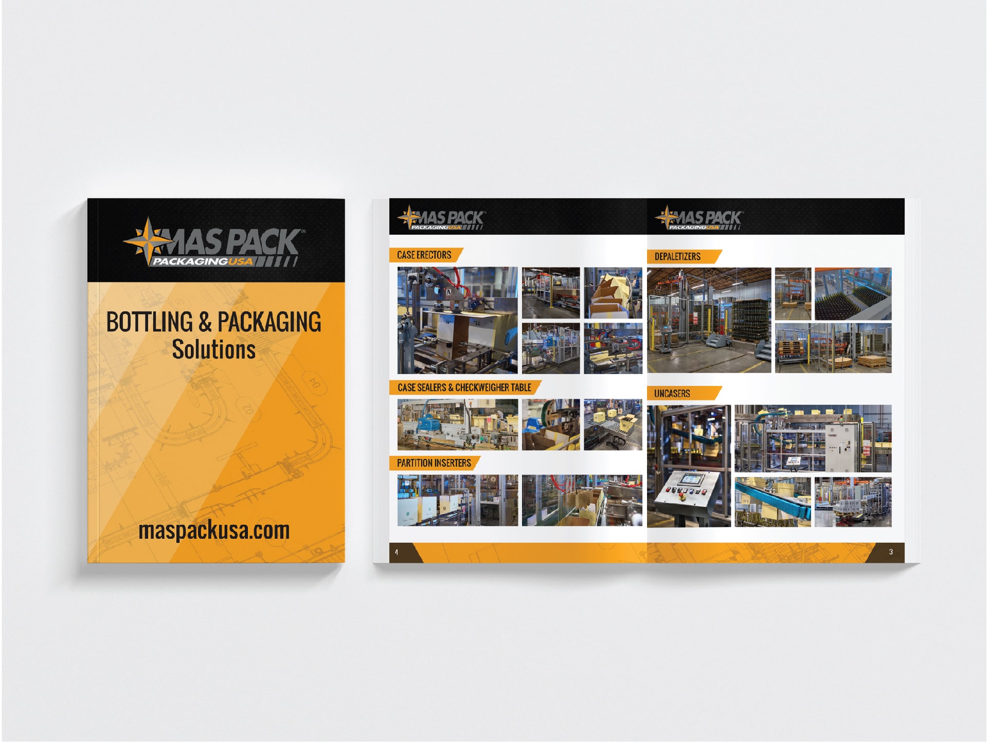 Maspack USA brand design presentation sample