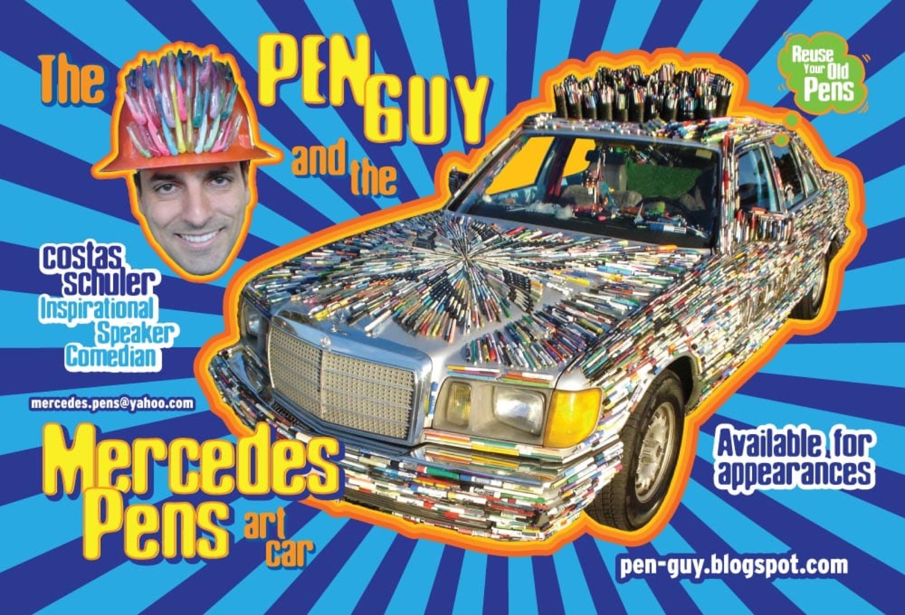 The Pen Guy flyer design front
