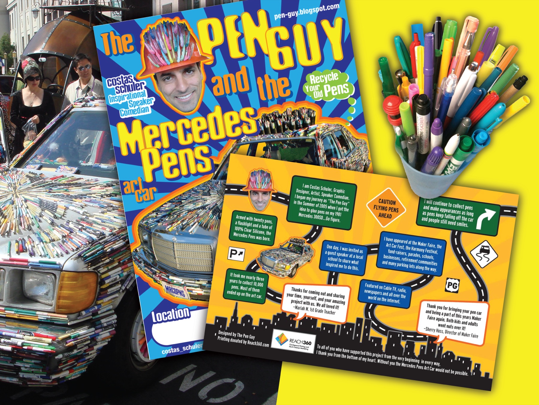 The Pen Guy Mercedes pens brand design